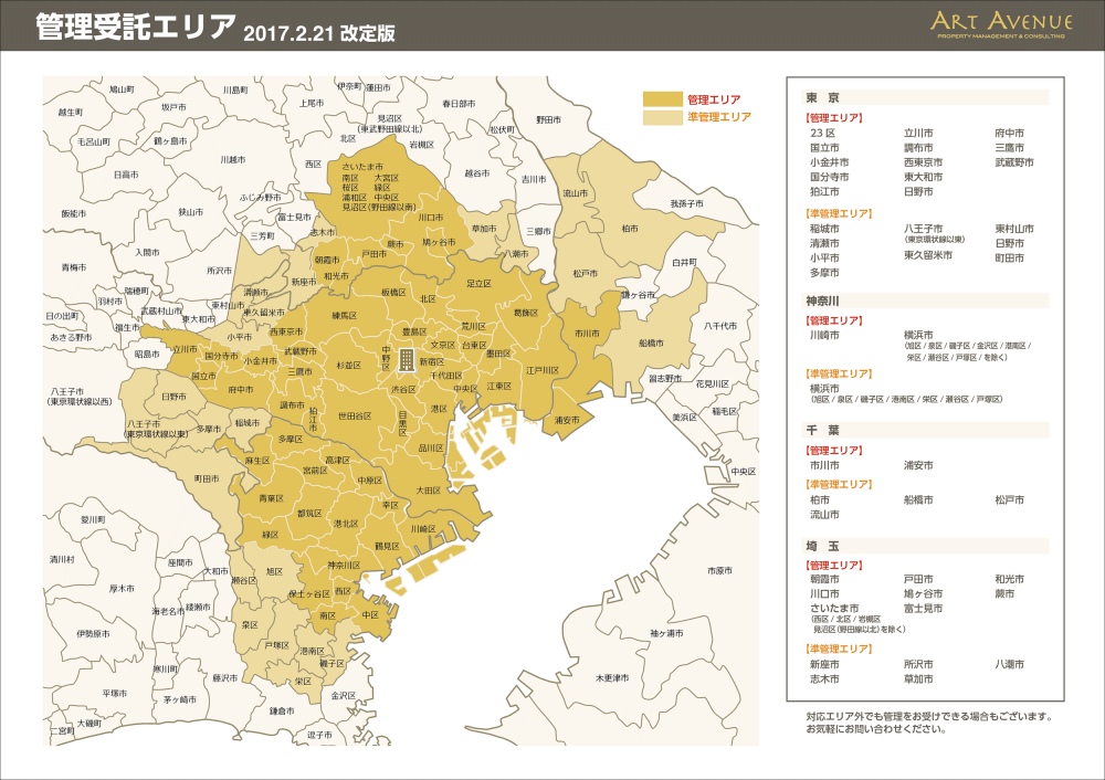 管理対象エリア